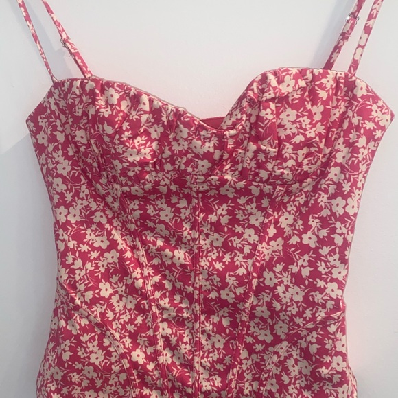 NWT Zara Floral Corset Bodysuit, Sz Small - Picture 8 of 16